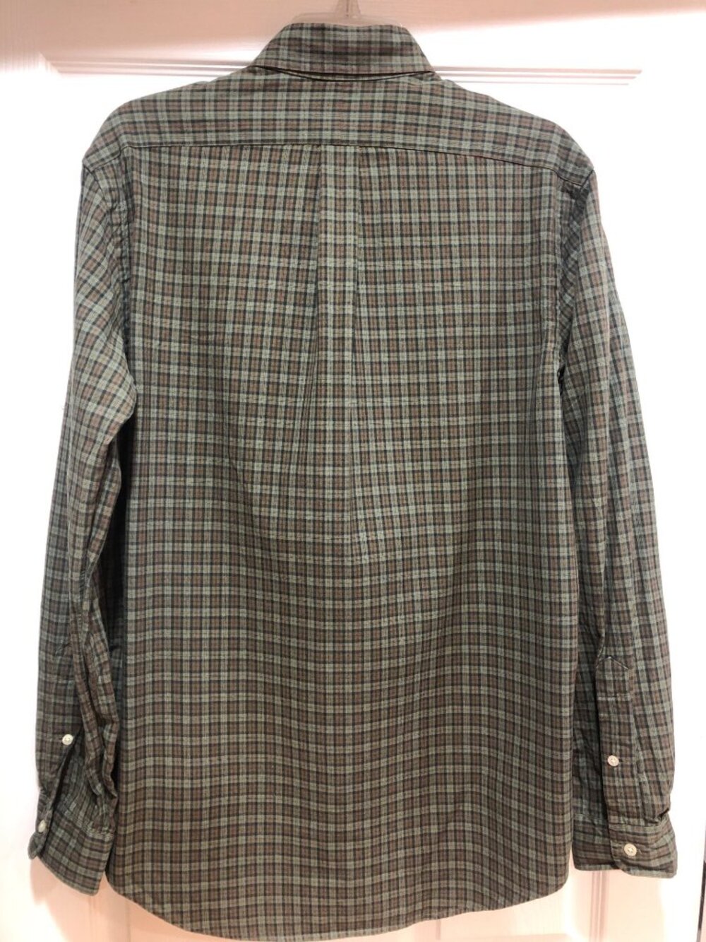 Ralph Lauren Men's Cotton Green Plaid Long-Sleeve Button Down Shirt Sz M Preppy - Picture 2 of 10